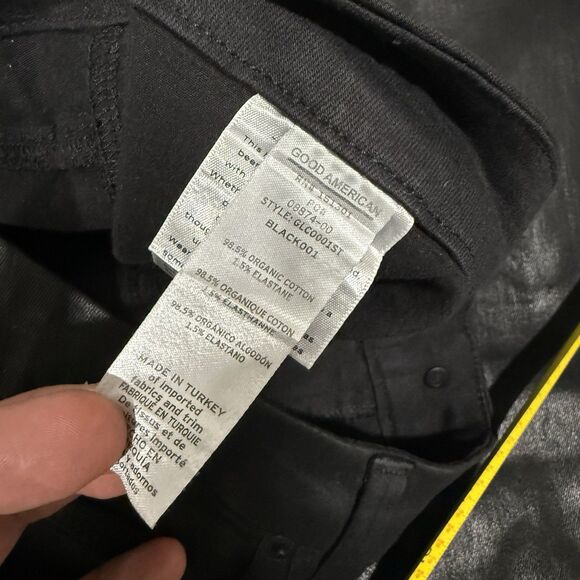 Good American Good Legs Black Skinny Jeans 29" Inseam Women's Size 18 NWT - Picture 8 of 12